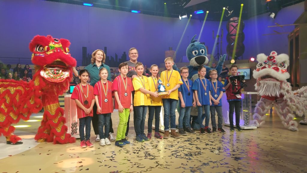 St. Kilian's pupils at German quiz show 1, 2 oder 3