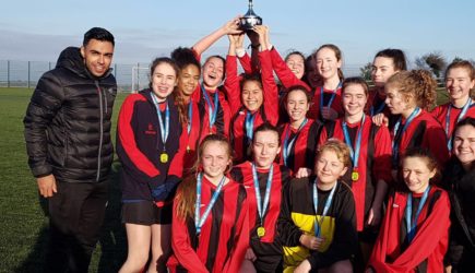 U19 soccer girls win Leinster title