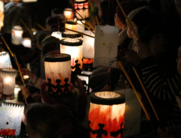 St. Martin's lanterns St. Kilian's Deutsche Schule Dublin