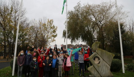 St. Kilian’s Green School Committee raised their 5th Green Flag for Biodiversity