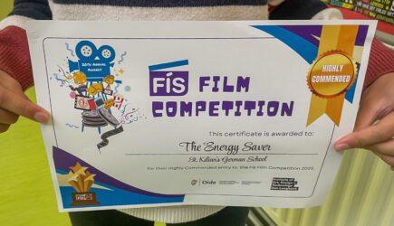 St. Kilian’s Class 6A receives “Highly Commended” in the 2025 FÍS Film Awards Competition