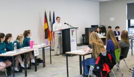 A friendly German debate between St. Kilian’s and Mount Anville Secondary School