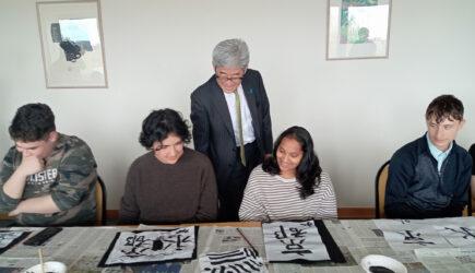10th and 11th class Students enjoy a visit to the Embassy of Japan